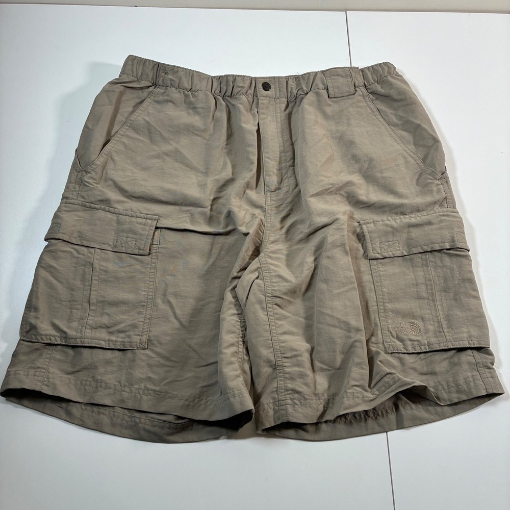 North Face Cargo Shorts XL 34 9"‎ Nylon Lightweight Hiking Climbing Pocket